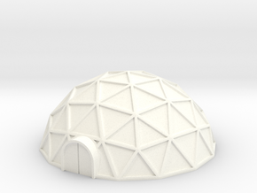Geodome ⌀42mm  (1/285) in White Processed Versatile Plastic