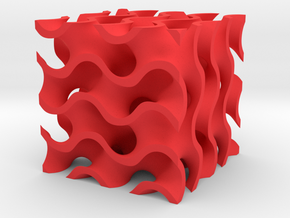 Minimal Surface Borg 007 in Red Processed Versatile Plastic