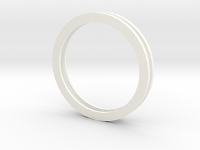 Idler Ring Multiple in White Processed Versatile Plastic
