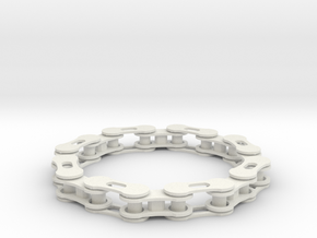 bike chain bracelet in White Natural Versatile Plastic