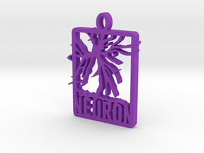 Neuron Pendant in Purple Processed Versatile Plastic
