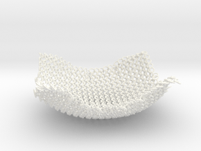 Chain Mesh Bowl 6in. in White Processed Versatile Plastic