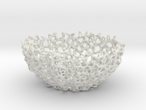 Mini Coral bowl in White Natural Versatile Plastic