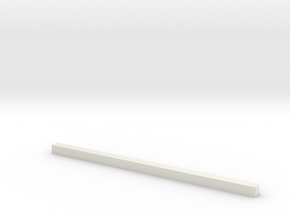thin bars 2 5mm thickness in White Natural Versatile Plastic