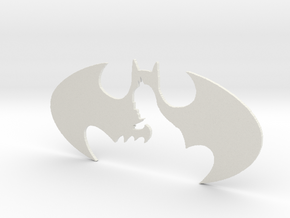 batman decorative plate in White Natural Versatile Plastic