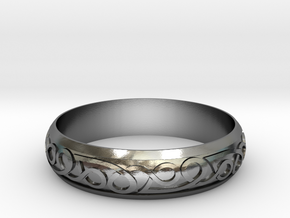 Celtic ring 02 in Polished Silver