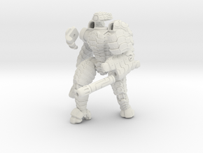 Mech suit with twin weapons. (7) in White Natural Versatile Plastic