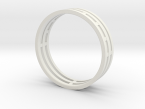 Nice modern ring : symmetrie at work in White Natural Versatile Plastic