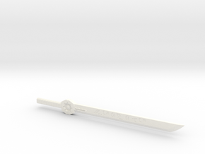 Large Drift Sword in White Processed Versatile Plastic