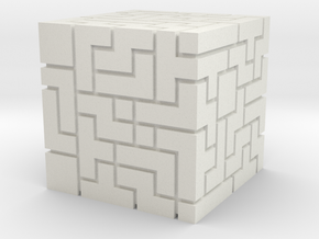 Master Cube (FEZ) in White Natural Versatile Plastic