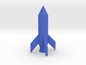 Basic rocket in Blue Processed Versatile Plastic