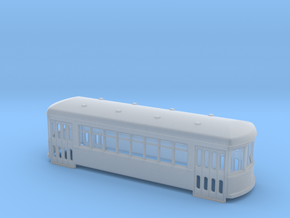 N gauge short trolley City car 8 window in Tan Fine Detail Plastic