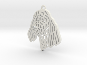 Cute pet pendant. in White Natural Versatile Plastic