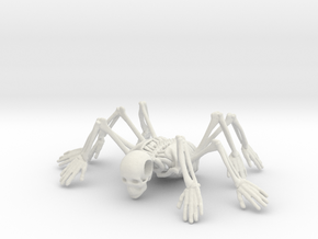 Skeleton spiderMan in White Natural Versatile Plastic