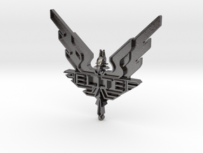 Elite - wings / badge in Polished Nickel Steel