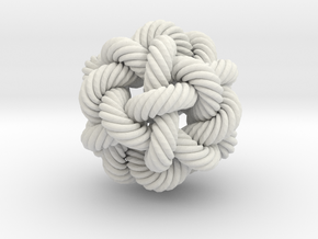 Rope Bead (L) in White Natural Versatile Plastic