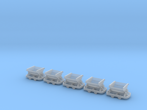 IJ's Nn3 'V' Tipper Wagon (5 off) in Tan Fine Detail Plastic