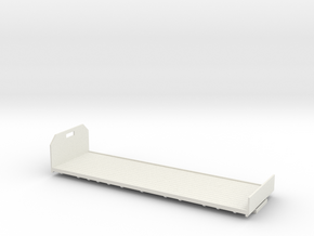 1:43 Flatbed body for use with Foden 8 wheeler in White Natural Versatile Plastic