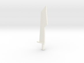 Half Sword in White Processed Versatile Plastic