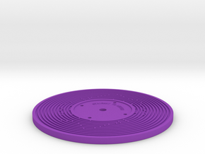 Double sided - Fisher Price record (5mm) in Purple Processed Versatile Plastic
