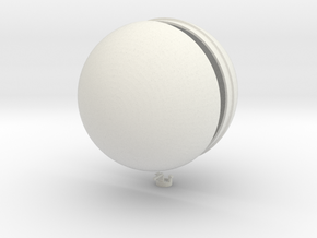 Pokeball combined halves in White Natural Versatile Plastic