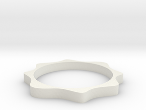 Cosinus ring in White Natural Versatile Plastic