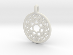 Elara pendant in White Natural Versatile Plastic