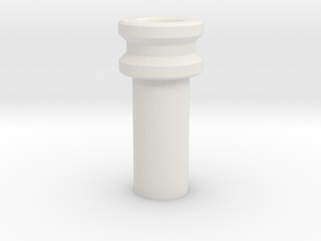 2 1mm Kill Key 12mm tube in White Natural Versatile Plastic