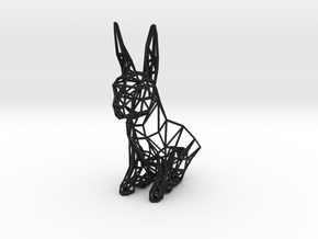 Easter Bunny in Black Natural Versatile Plastic