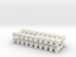 40 skulls high res  in White Natural Versatile Plastic