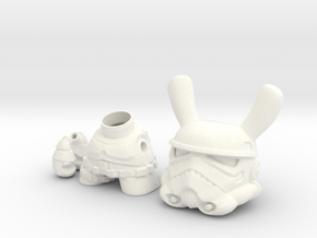 3 inch Trooper bunny  in White Processed Versatile Plastic