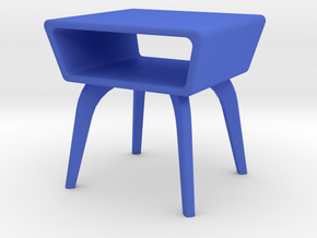 1:24 Moderne Angled Side Table in Blue Processed Versatile Plastic
