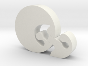 Elancla1 65 in White Natural Versatile Plastic