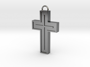 Silver Cross in Polished Silver