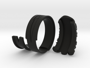 Vambrace Ring 8 in Black Natural Versatile Plastic