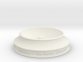 Reddcoin Spherical Logo - Stand in White Natural Versatile Plastic