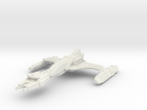 Klingon BattleCruiser in White Natural Versatile Plastic