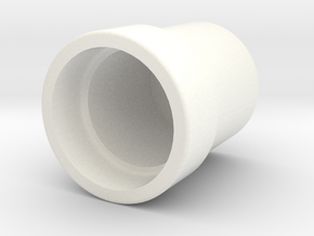 Capuchon V2 in White Processed Versatile Plastic