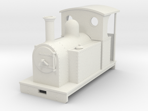 1:32/1:35 side tank loco open backed cab in White Natural Versatile Plastic