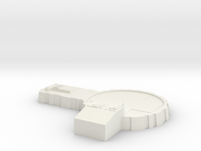 AMT Model Moonbase Landing Pad True Scale in White Natural Versatile Plastic