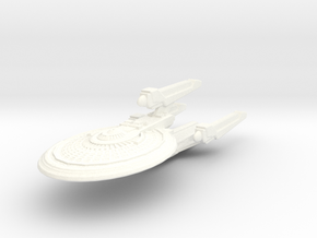 Kittyhawk Class Battleship in White Processed Versatile Plastic
