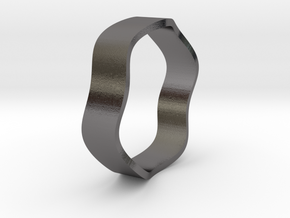 Sine Ring Flat 18mm in Polished Nickel Steel