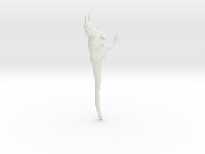 Yutyrannus 1:40 scale model in White Natural Versatile Plastic