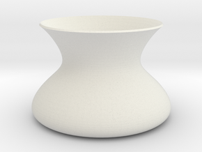 Loki-Vase in White Natural Versatile Plastic