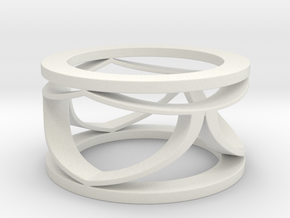CTR Open Ring Size 12 in White Natural Versatile Plastic