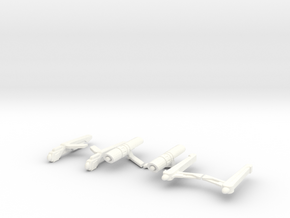 3-Pack of Nacelles in White Processed Versatile Plastic