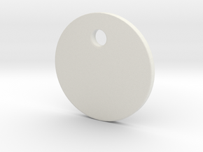 Touchstone of Ra pendant in White Natural Versatile Plastic