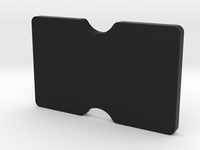 Slimline 3 card wallet in Black Natural Versatile Plastic