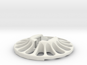 3D Scanner Turntable V23 - Holder in White Natural Versatile Plastic