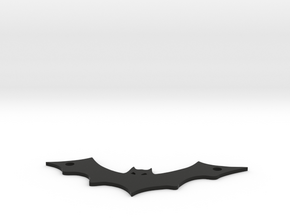 Bat pendant in Black Natural Versatile Plastic